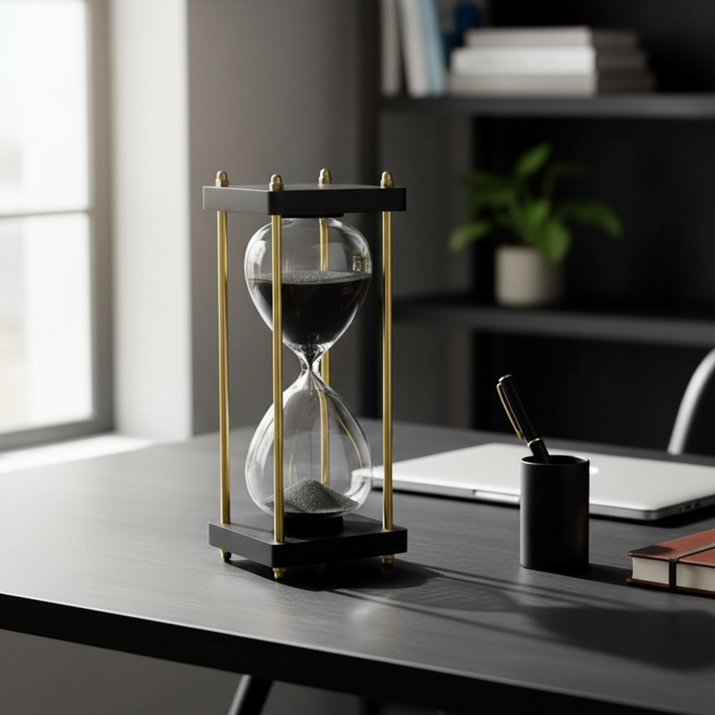 TimelessFlow™ Hourglass Showpiece