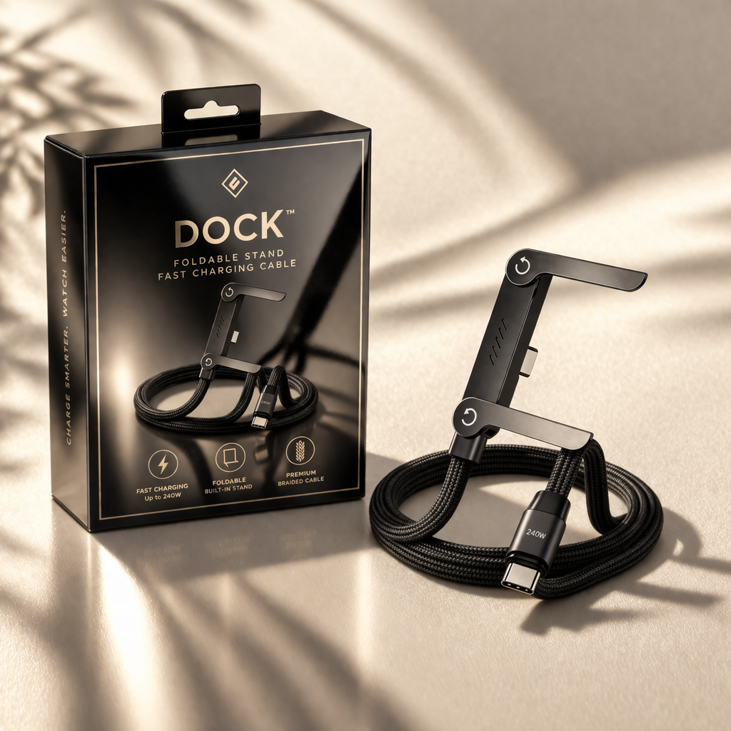 DOCK™ Foldable Stand Fast Charging Cable