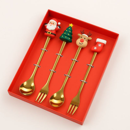 MerryTable™ Christmas Dessert Cutlery