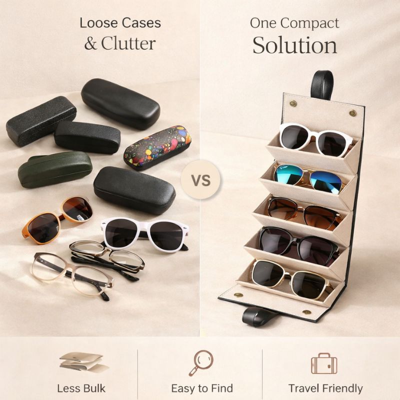 LUNOR™  Foldable Eyewear Organizer