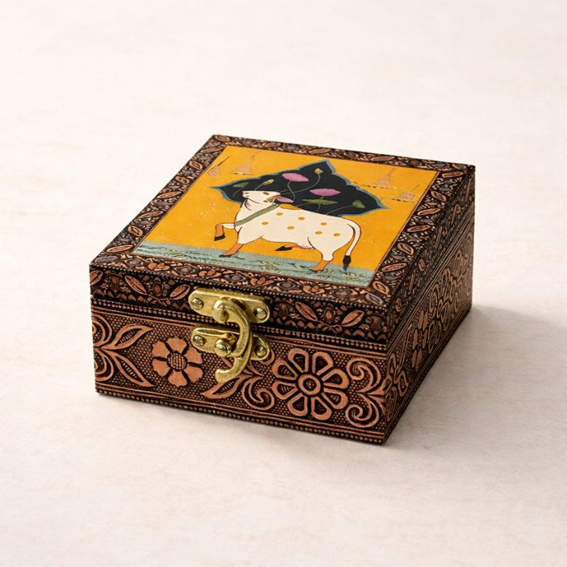 Kosha™ Lockable Pichwai Keepsake Box