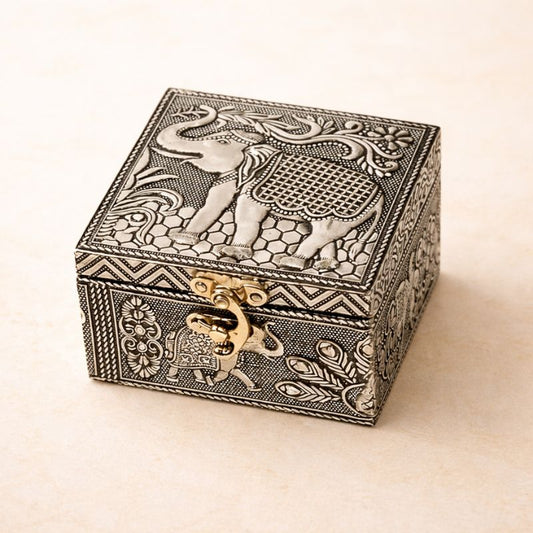 ORIN™ Velvet-Lined Elephant Keepsake Box