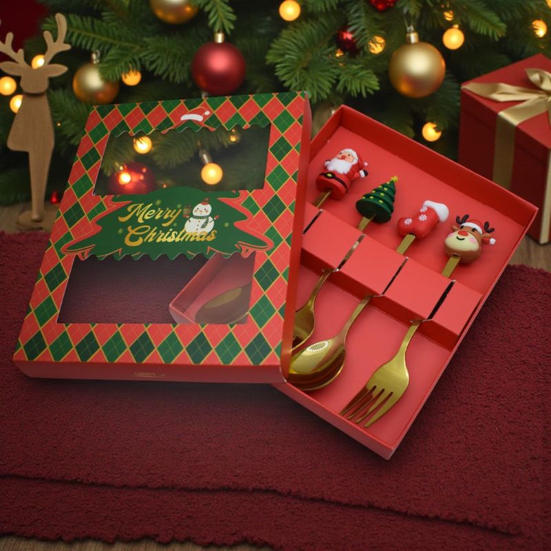 MerryTable™ Christmas Dessert Cutlery