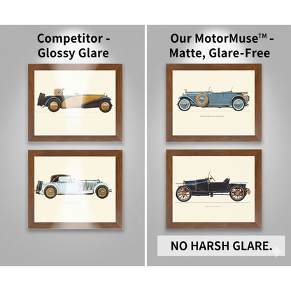 MotorMuse™ Vintage Car Framed Art