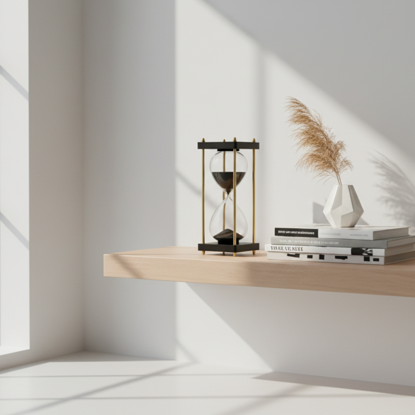 TimelessFlow™ Hourglass Showpiece