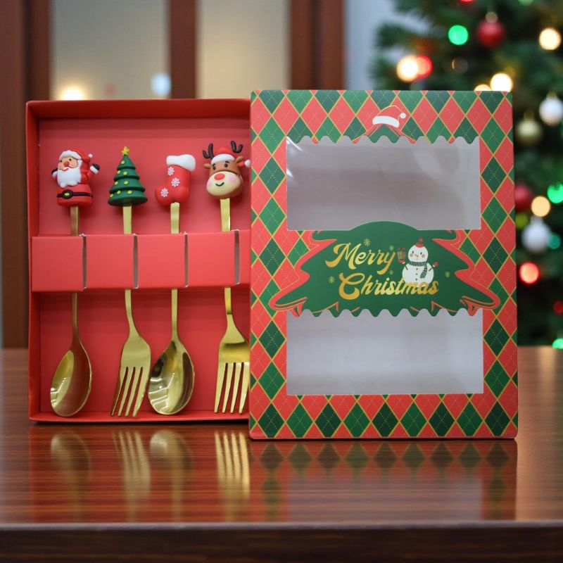 MerryTable™ Christmas Dessert Cutlery