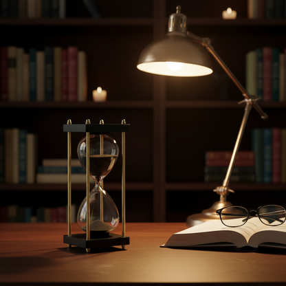 TimelessFlow™ Hourglass Showpiece