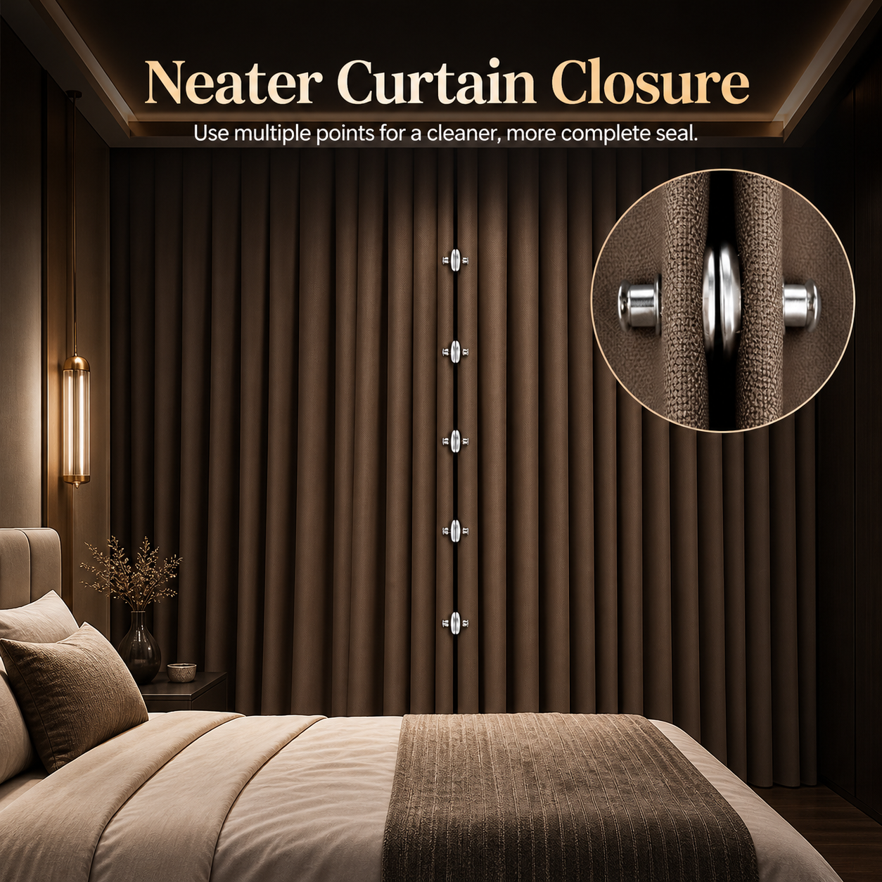 DRAPO™ | Magnetic Curtain Closure Set (8 Pieces)