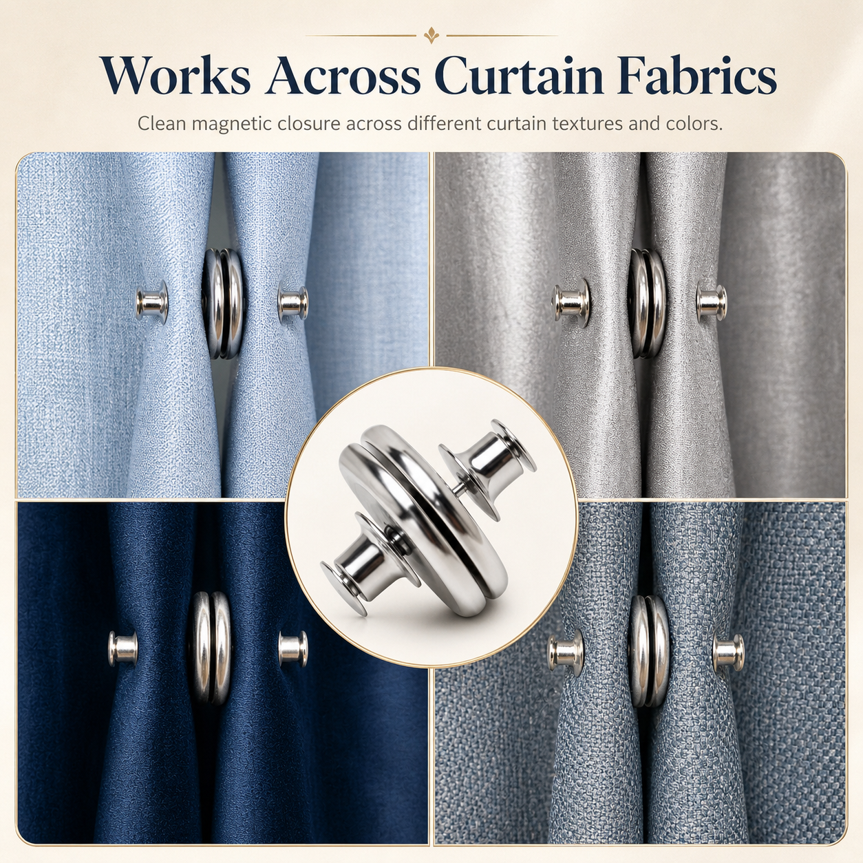 DRAPO™ | Magnetic Curtain Closure Set (8 Pieces)