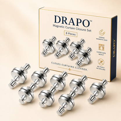 DRAPO™ | Magnetic Curtain Closure Set (8 Pieces)